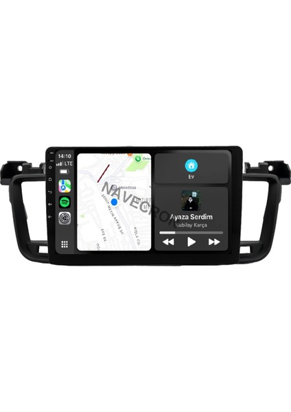 Peugeot 508 2010-18 9" Uyumlu Android Multimedia Gerçek 4/64 Kablosuz Carplay Geri Görüş Kameralı
