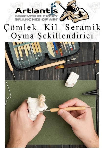 Çömlek Kil Seramik Polimer Oyma Şekillendirici Çift Taraflı Detay Kalemi 1 Adet Seramik Modelaj Oyma fiyatları