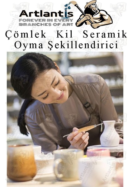 Çömlek Kil Seramik Polimer Oyma Şekillendirici Çift Taraflı Detay Kalemi 1 Adet Seramik Modelaj Oyma modelleri