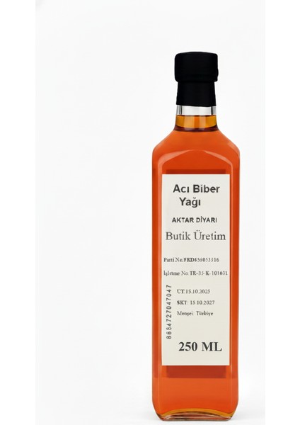Acı Biber Yağı 250 ml fiyatları