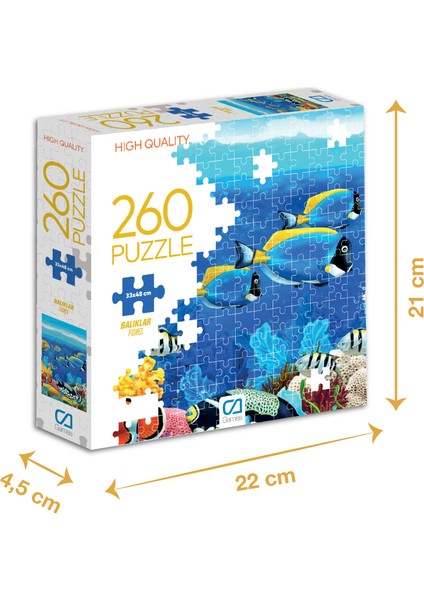 Balıklar - 150 Parçalı Puzzle