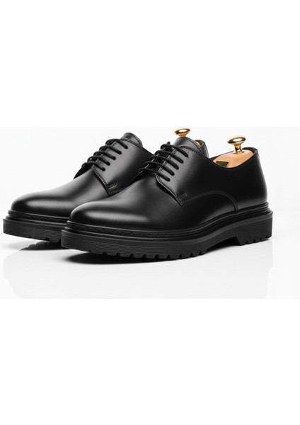 Hakiki Deri Siyah Günlük Erkek Ayakkabı