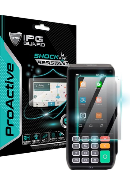 Pax A80 Smartpos 4" Ekran Için 9h Nano Proactive Ekran Koruyucu