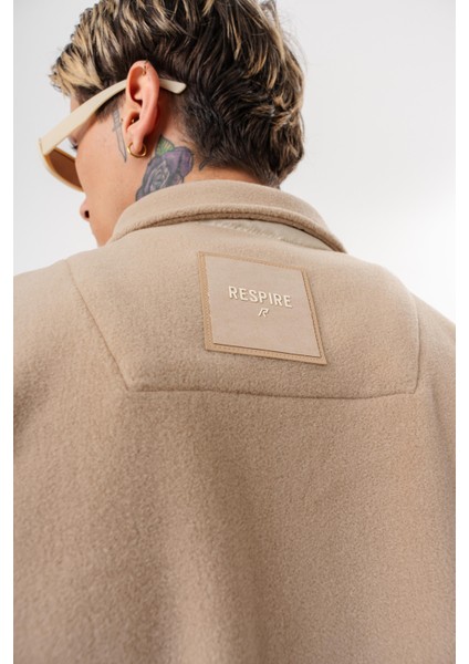 Erkek Zip Oversize Polar Ceket Bej fırsatları