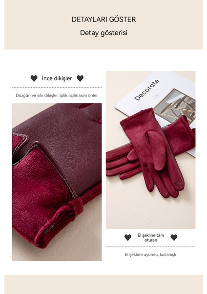 Kışlık Isıtmalı, Kalınlaştırılmış, Dokunmatik Ekran Uyumlu Parçalı Eldiven (Yurt Dışından) modelleri