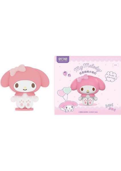 Sanrio My Melody Silikon Gece Lambası, Yatak Odası Uyku Modu Lambası, Başucu Uzaktan Kumandalı Lamba (Yurt Dışından)