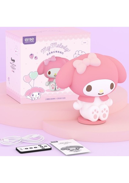 Sanrio My Melody Silikon Gece Lambası, Yatak Odası Uyku Modu Lambası, Başucu Uzaktan Kumandalı Lamba (Yurt Dışından) fiyatları