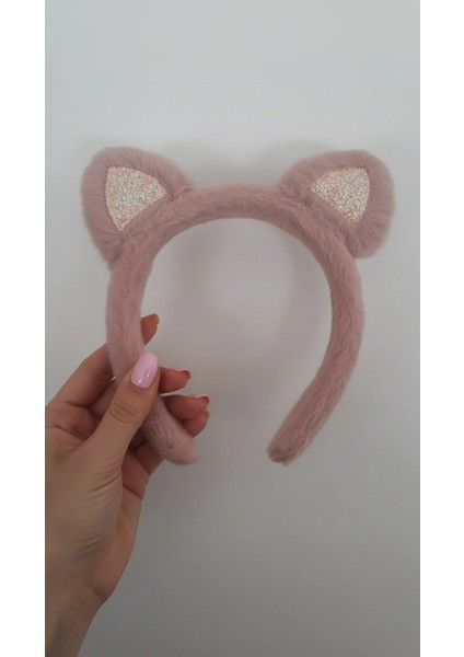 Simli Peluş Kedi Kulak Taç fiyatları