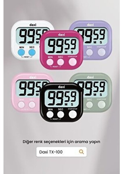 TX-100 Pembe Kronometre