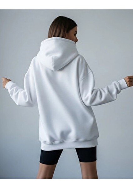 Oversize Unisex Kapüşonlu Sweatshirt Hoodie