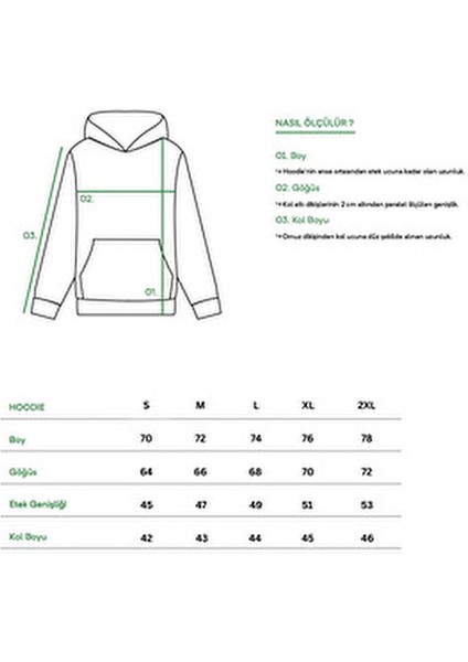 Oversize Unisex Kapüşonlu Sweatshirt Hoodie