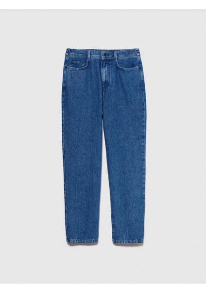 Pamuk Liyosel Karışımlı Rahat Kesimli Denim Jogger Pantolon Erkek Mavi Pantolon - 324P4QBESE020 indirimleri