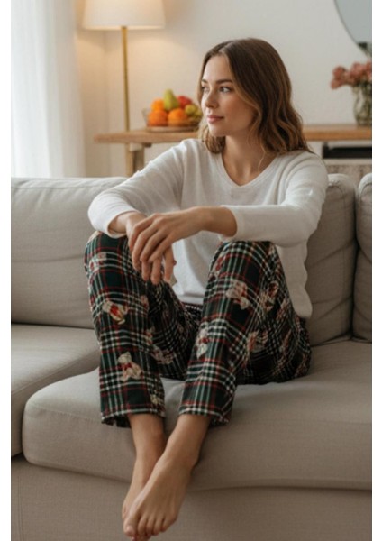 Uzun Tek Alt Pijama - Ev Giyimi Günlük Rahat Pijama Altı fiyatları