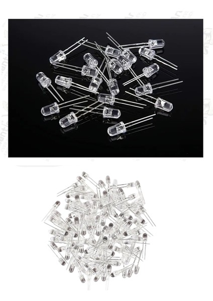 Beyaz Mantar LED Diyot Lamba 30 Lu 1 Paket Beyaz 4.8 mm Mini Mantar LED Lamba Deney Bilim Proje Arduino Işığı modelleri