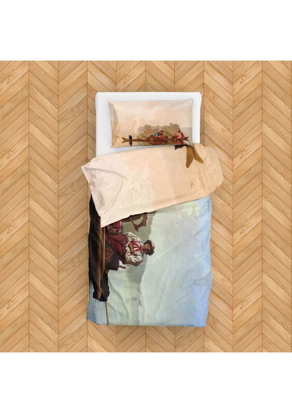 Boatmen On The Missouri / Fur Traders Descending The Missouri Nevresim Takımı 160 cm x 220 cm