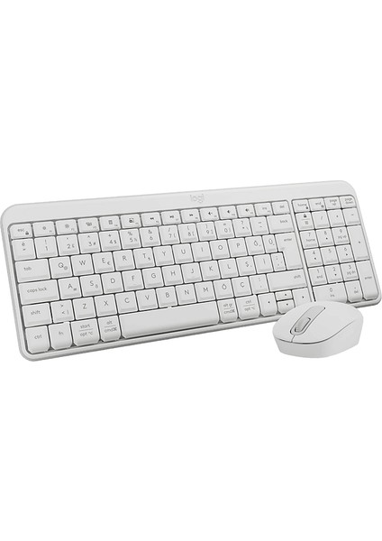 Logıtech MK250 Kablosuz Bluetooth Kablosuz Klavye ve Mouse Seti Beyaz