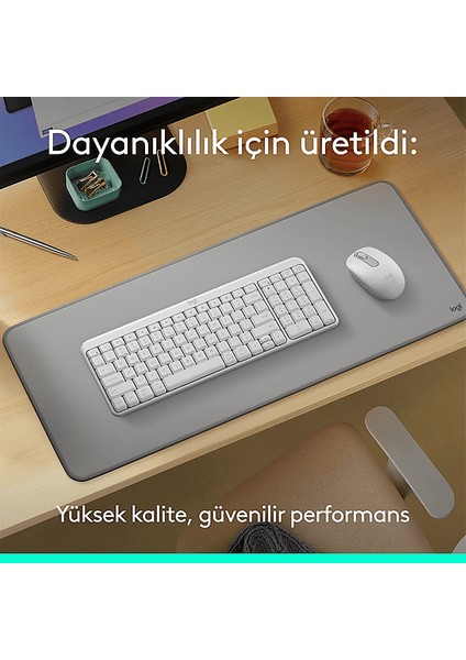 Logıtech MK250 Kablosuz Bluetooth Kablosuz Klavye ve Mouse Seti Beyaz indirimleri