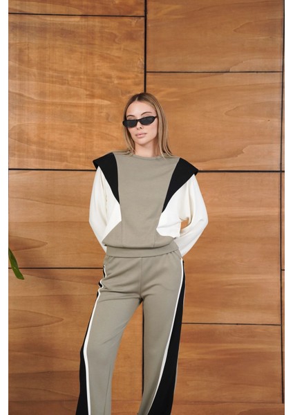 Renk Bloklu Bordo Siyah Beyaz Spor Takımı