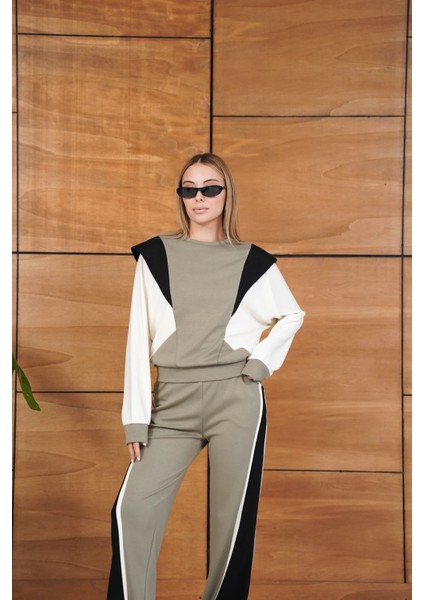 Renk Bloklu Bordo Siyah Beyaz Spor Takımı