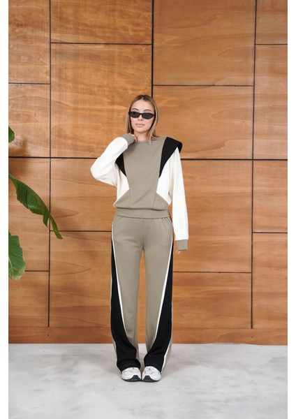 Renk Bloklu Bordo Siyah Beyaz Spor Takımı