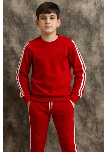 Içi Polarlı Yandan Şeritli Üç Iplik Eşofman Takımı fiyatları