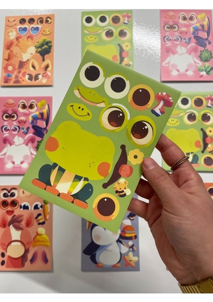 Miss Sevimli Hayvan Giydirme 6 Yaprak 99 Adet Sticker Seti/etiket/çıkartma indirimleri