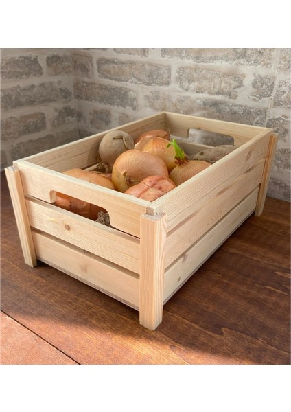 1 Adet Patates Soğanlık Sandığı - Çok Amaçlı Sebze Saklama Sandığı - Sebze Organizer fiyatları