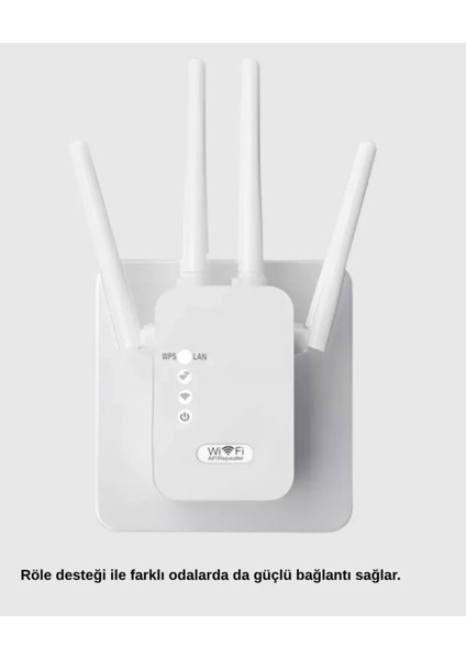 300MBPS Wifi Menzil Genişletici 4 Antenli Wpa3 Güvenlikli Priz Tipi Repeater fırsatları