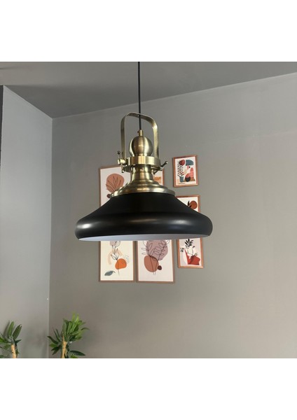 Solitra Siyah Tekli Avize Eskitme Başlık Sarkıt Ofis Showroom Salon Mutfak Avizeleri