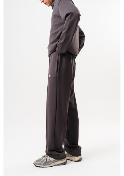 Erkek Modal Baggy Eşofman Altı Füme modelleri