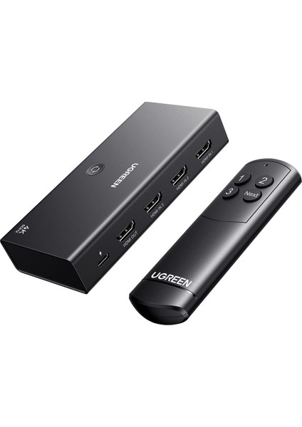 3-In-1 4K@60Hz HDMI Uzaktan Kumandalı Switch, 55857