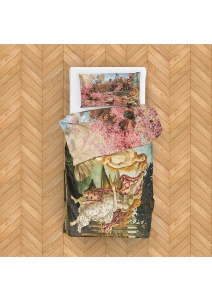 The Birth Of Venus / The Roses Of Heliogabalus Çift Taraflı Nevresim Takımı 160 cm x 220 cm