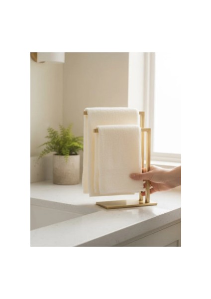 Mat Antik Gold Set Üstü Havluluk Aksesuarlık Mat Gold Havluluk Pirinç Malzeme modelleri