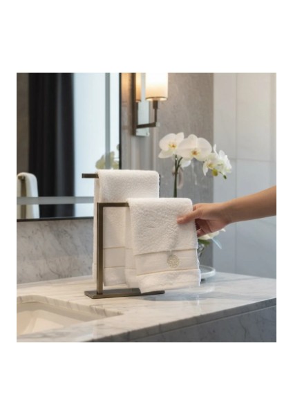 Mat Antik Gold Set Üstü Havluluk Aksesuarlık Mat Gold Havluluk Pirinç Malzeme fırsatları