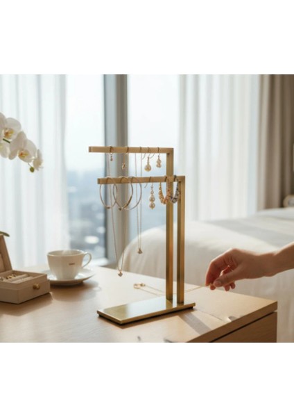 Mat Antik Gold Set Üstü Havluluk Aksesuarlık Mat Gold Havluluk Pirinç Malzeme