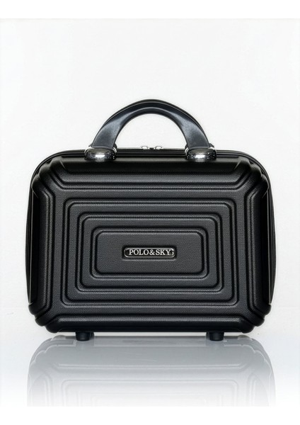 Altuğ Model Siyah Renk Abs Makyaj Çantası El Valizi