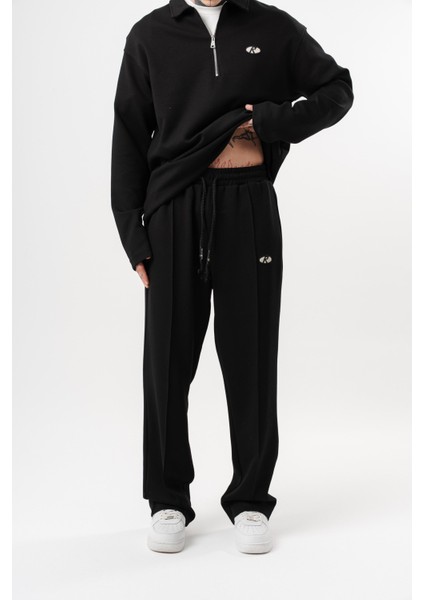 Erkek Modal Baggy Eşofman Altı Siyah