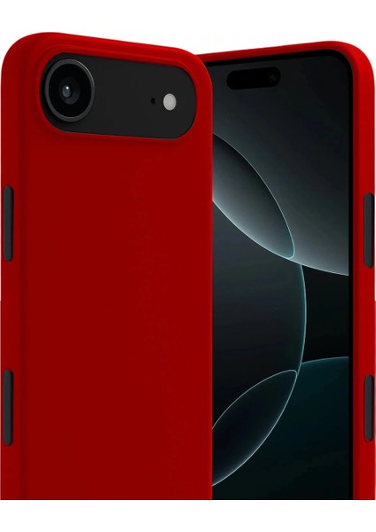 Apple iPhone 17 Air First Silikon - Kırmızı