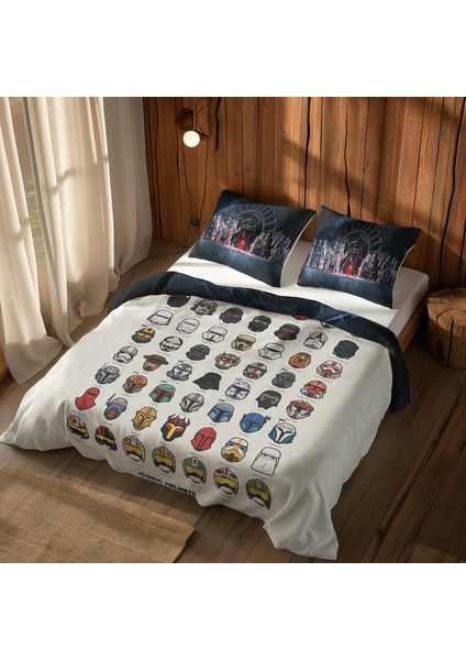 Star Wars Icons & Star Wars Last Supper Çift Taraflı Nevresim Takımı 200 cm x 220 cm