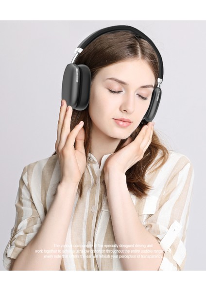 Ultra hassas gürültü önleme özellikli Bluetooth kulak üstü kulaklık uzun şarj süresi