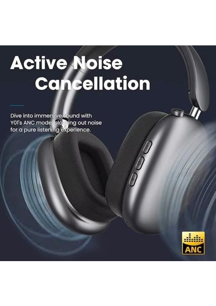 Ultra hassas gürültü önleme özellikli Bluetooth kulak üstü kulaklık uzun şarj süresi indirimleri