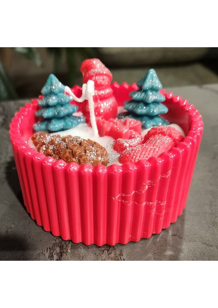 Yılbaşına Özel Kap Içinde Süslü Mum fırsatları