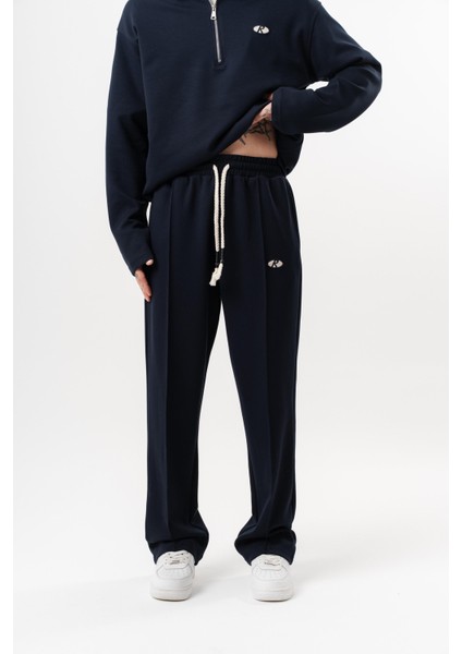 Erkek Modal Baggy Eşofman Altı Lacivert