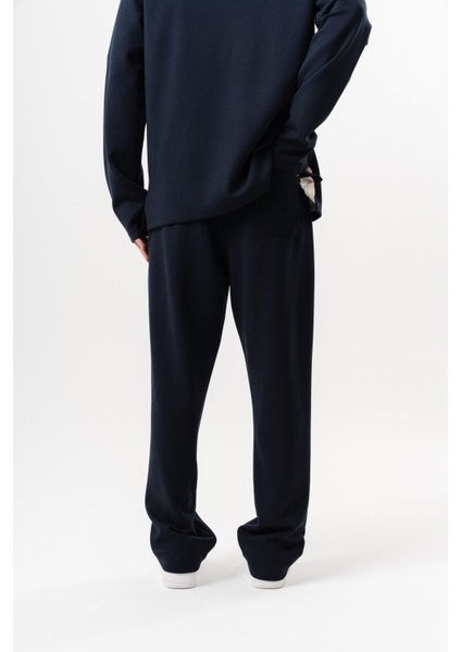 Erkek Modal Baggy Eşofman Altı Lacivert fırsatları