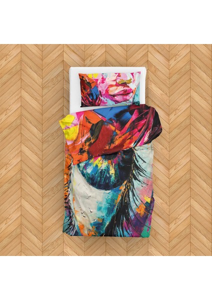 The Eye / Lips Çift Taraflı Nevresim Takımı 160 cm x 220 cm