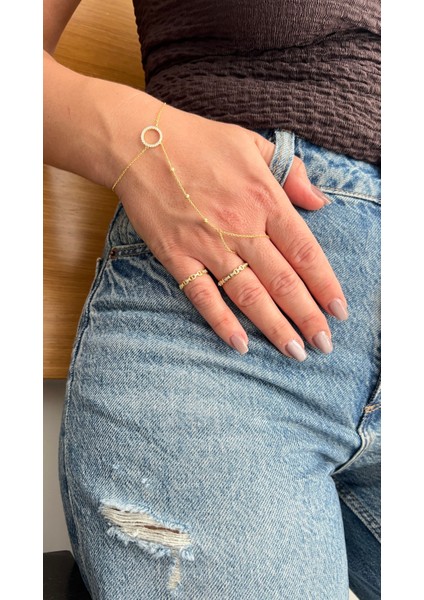 Circle Taşlı Gümüş Şahmeran Altın Kaplama fiyatları