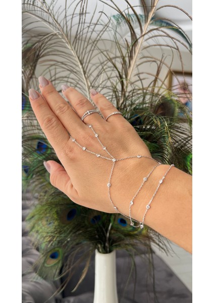 Eterna Çoklu Taşlı Gümüş Şahmeran