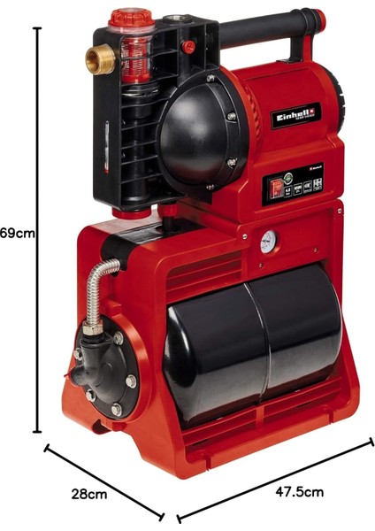 Hidrofor Ge-Ww 1145 Eco (1100 W, Maks. 4500 L/saat Debi, 20 L Tank, Kir/emiş Göstergesi, Don modelleri