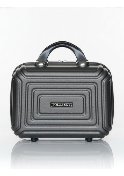 Altuğ Model Füme Renk Abs Makyaj Çantası El Valizi