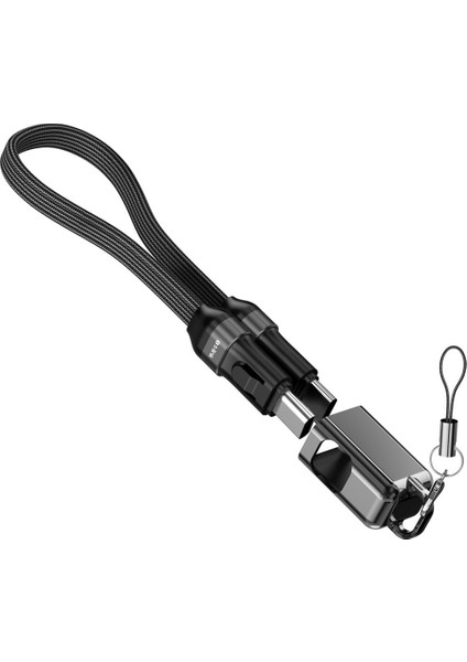 Armor CC-020 60W 20 cm Type-C To Type-C Pd Örgülü Metal Başlıklı Siyah Hızlı Şarj Kablosu fırsatları